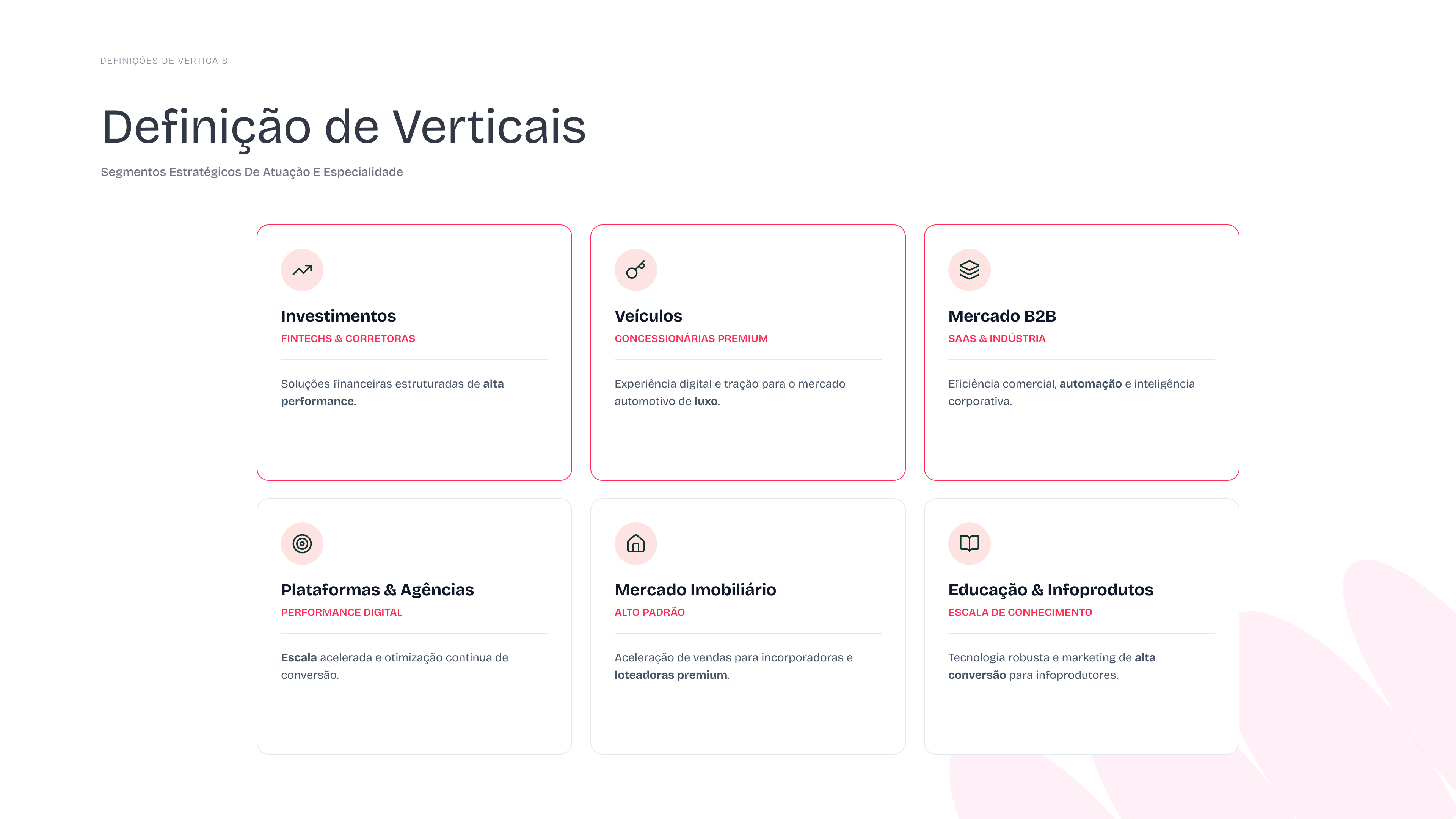 Critérios e hipóteses com stakeholders